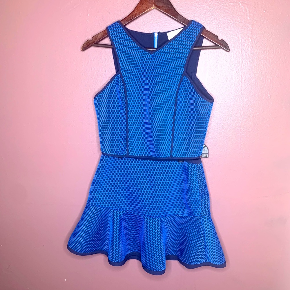 J.O.A Cobalt Blue Matching Skirt and Top